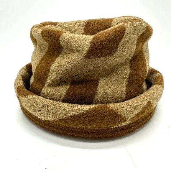 HERMES H logo camel hat hat Brown - Picture 5 of 13